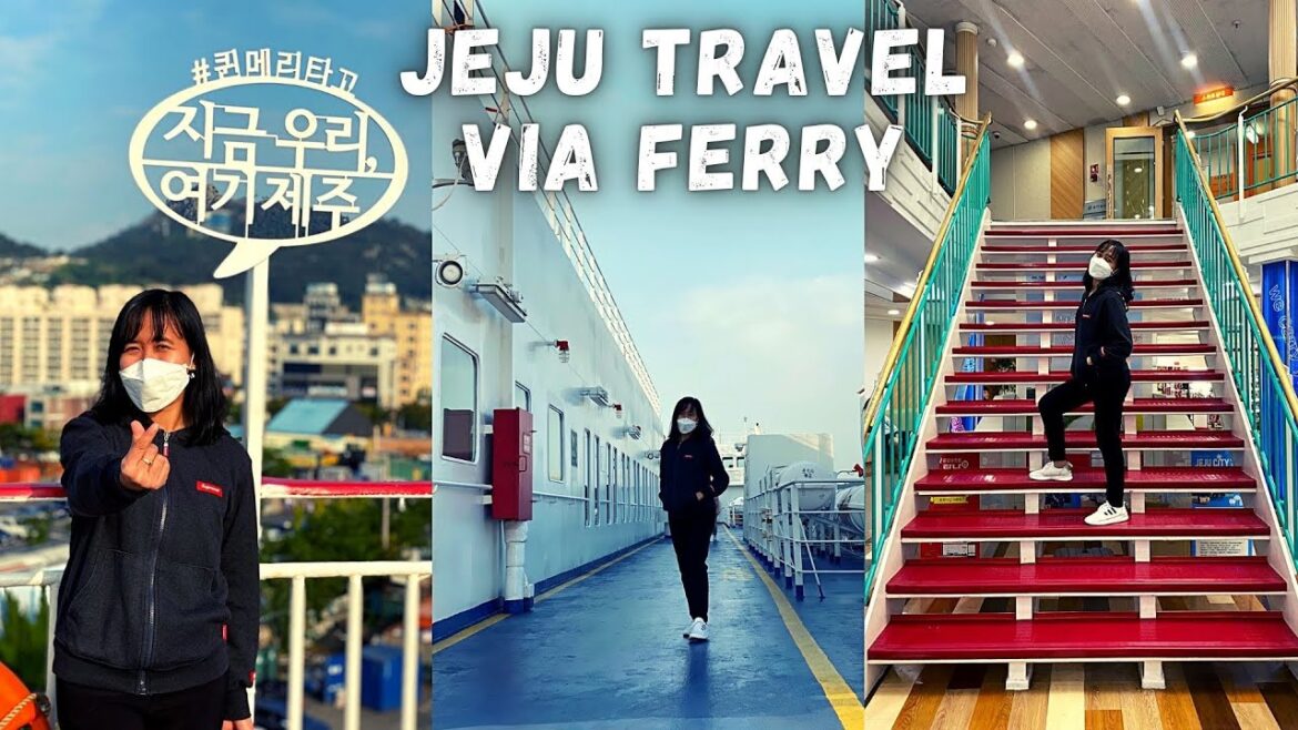TRAVEL TO JEJU ISLAND VIA FERRY  | CHUSEOK HOLIDAY ADVENTURE | SOUTH KOREA TRAVEL VLOG