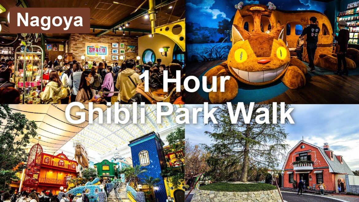 【Ghibli Park BGM💖】 Walk Japan - 1 hour Ghibli Park Area Walk ASMR 【4K】오사카 โอซาก้า