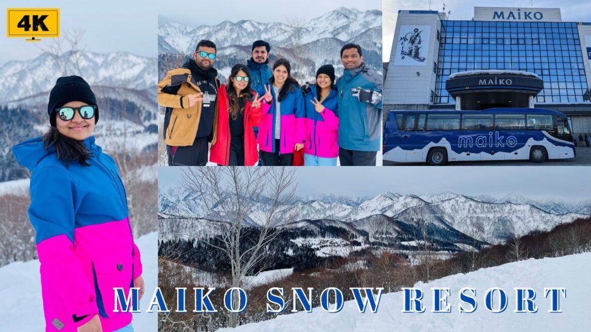 4k Maiko Snow Resort | A Day on the Snowy Mountain | Niigata