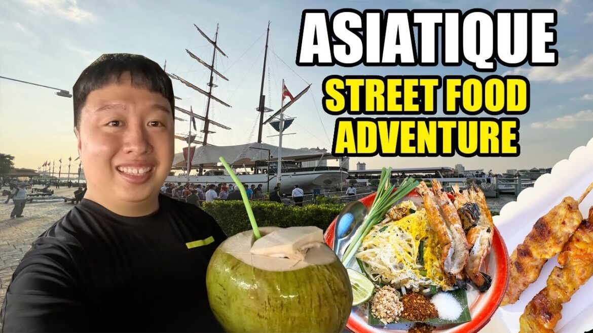Thai Street Food Tour at Asiatique Night Market In Bangkok, Thailand 🇹🇭 What Happened To This Place?