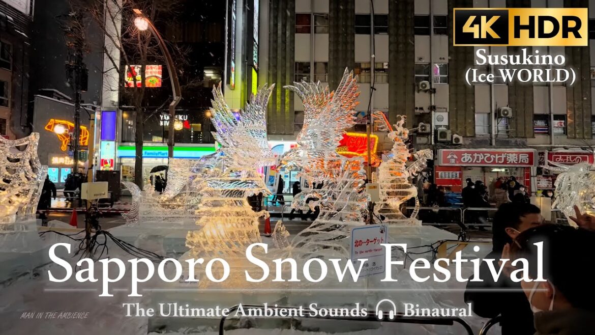 Sapporo Snow Festival 2023(Ice WORLD) ❄ さっぽろ雪まつり すすきの //4K HDR Sapporo Snow Festival 2023(Ice WORLD) ❄ さっぽろ雪まつり すすきの //4K HDR