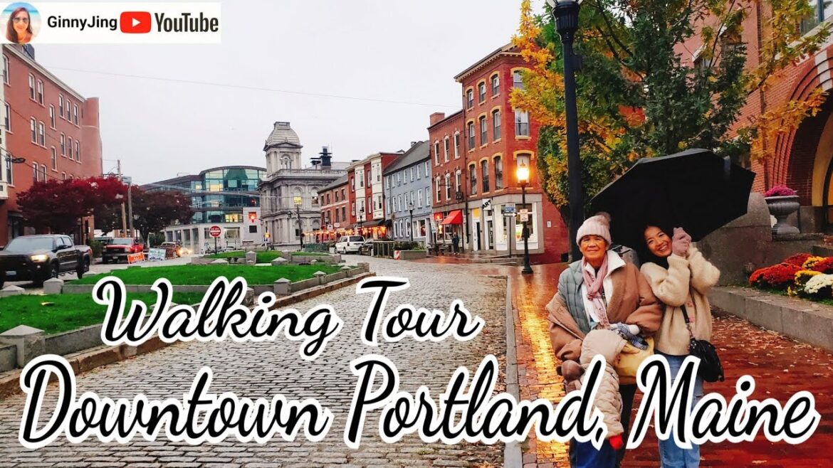 Walking Tour Downtown Portland, Maine, USA