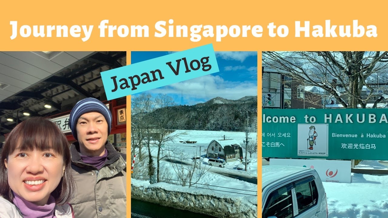 Japan vlog Journey from Singapore to Tokyo to Hakuba for skiing. How to get there. Alo Japan