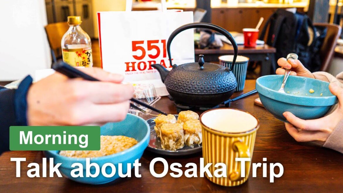 【💖Talk in Japanese 💖】Walk Japan - Talk about Osaka trip with my Girlfriend ASMR 【4K】오사카 โอซาก้า