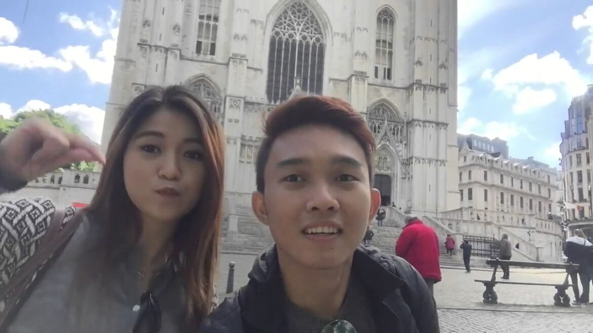 Cute couple Europe Travel