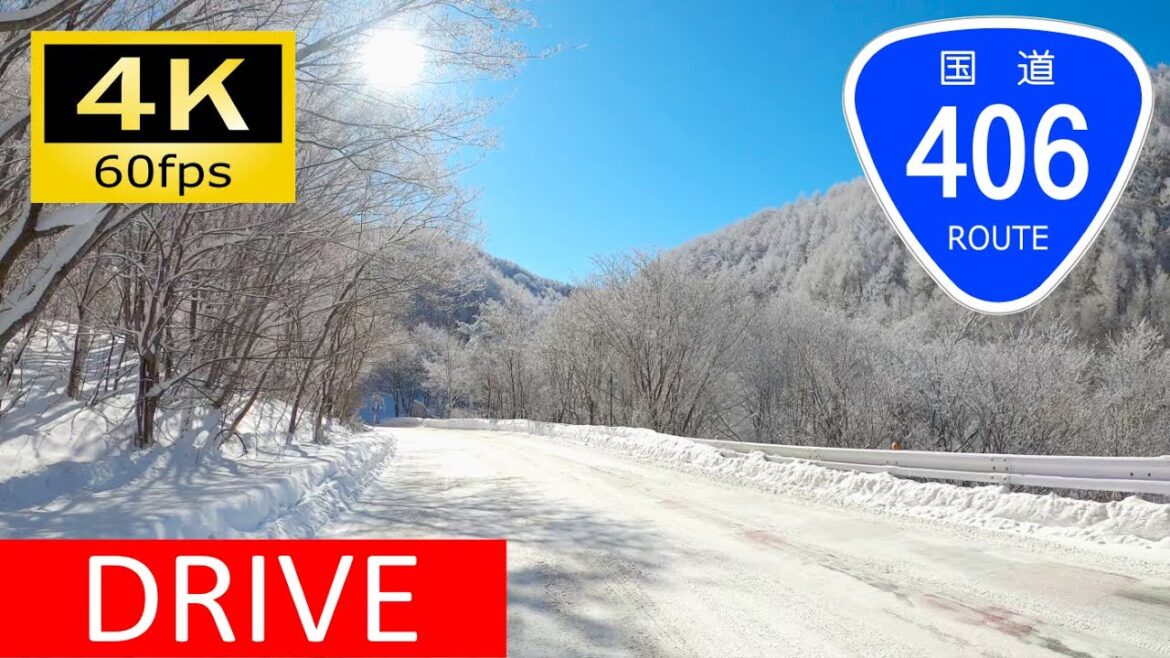 【Driving in Japan】Nagano Prefectural Route 176/National Route 406: Ōya-Nirei（車載動画 国道406号他 大屋～須坂）[4K]
