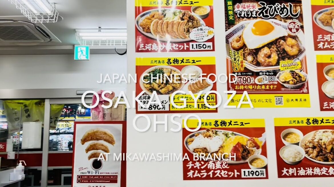[Japan Travel] Another Cheap Eat Option: Osaka Gyoza no Ohso #大阪王将 🥟