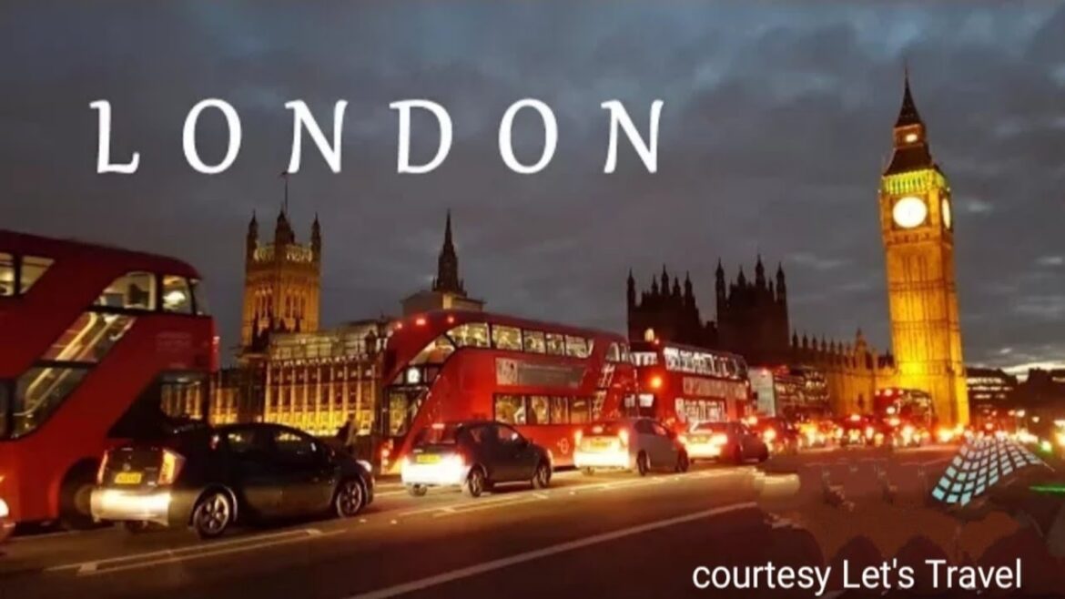 Evening walk in London