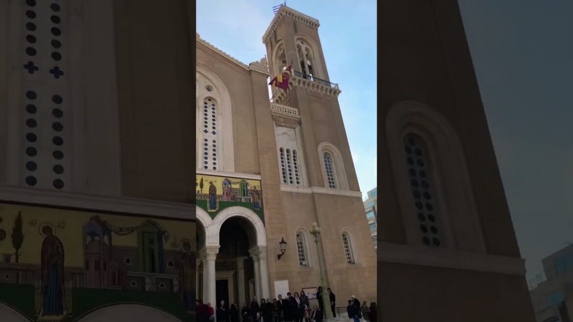 I love the sound of church bells! 😊 #church #shorts #travelgreece