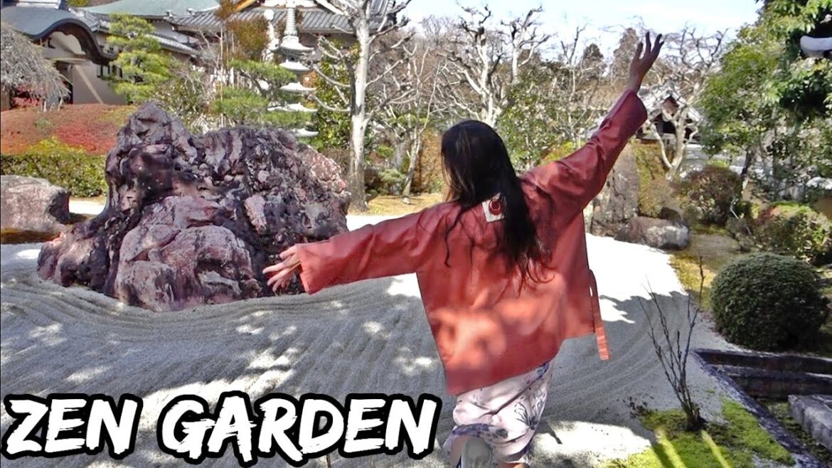 Zen Sand Raking in Kyoto with HINOMARU