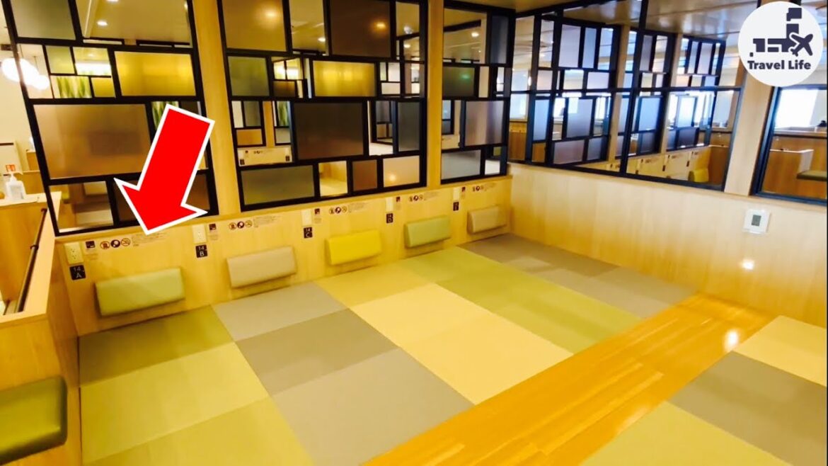 Travel alone for 5 hours in the cheapest room on a cheap but luxurious ferry｜New ship trip