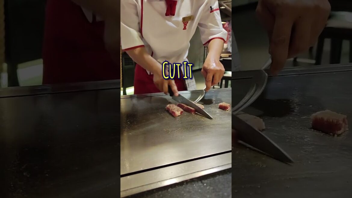 How To Cook a A5 Wagyu Beef #shorts #teppanyaki #kobe