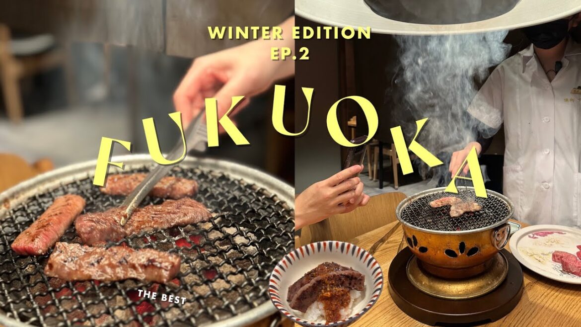 เที่ยวญี่ปุ่น ฟุกุโอกะ รีวิวเนื้อย่าง ร้านอร่อย สอนจองร้านอาหารในญี่ปุ่น ช็อปปิ้ง เครื่องสำอาง