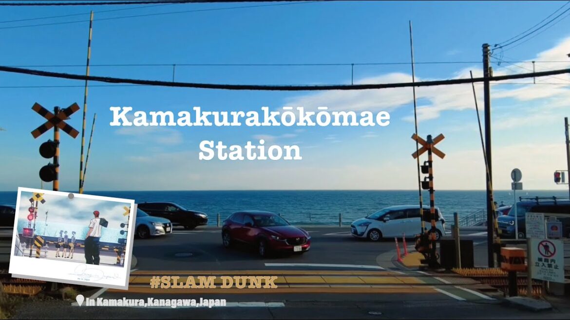 Anime Scenes In Real Life|One of the most beautiful stations in #japan |#slamdunk #kamakura kokomae