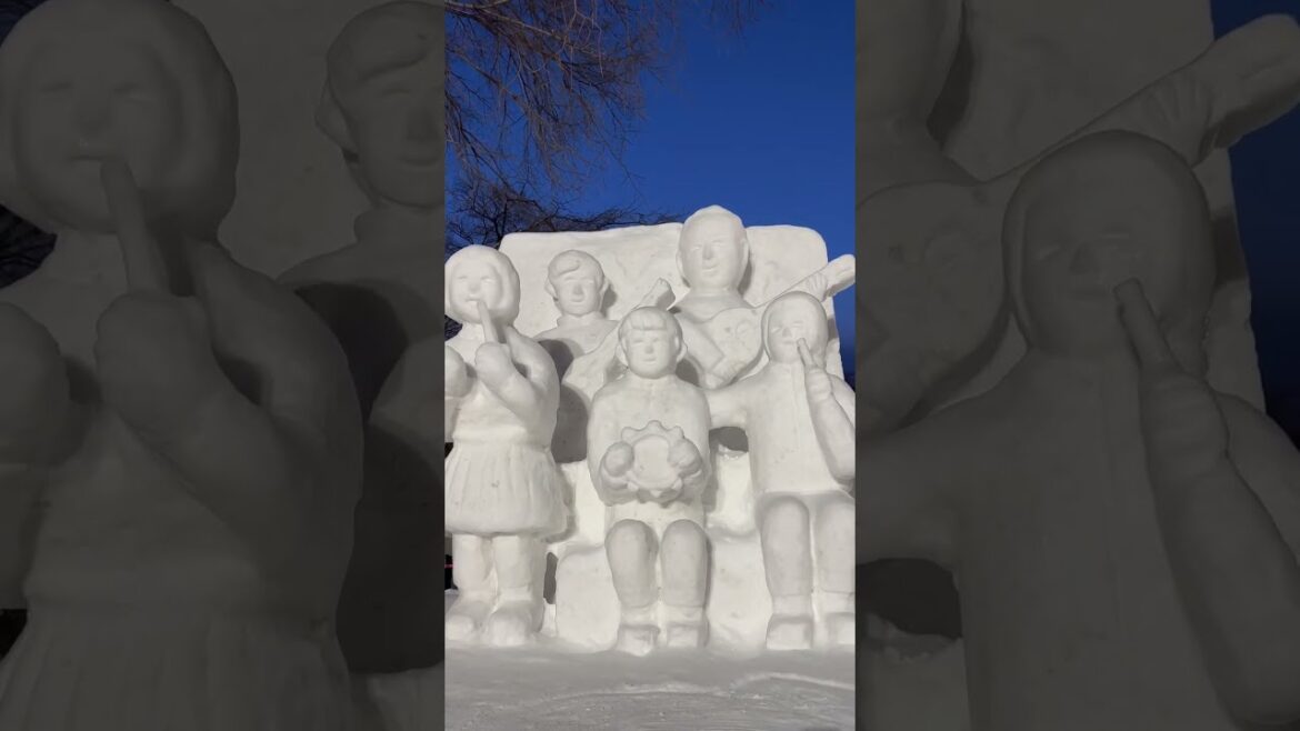 One of the Best Ice and Snow Festivals in the World | HOKKAIDO/JAPAN #shorts