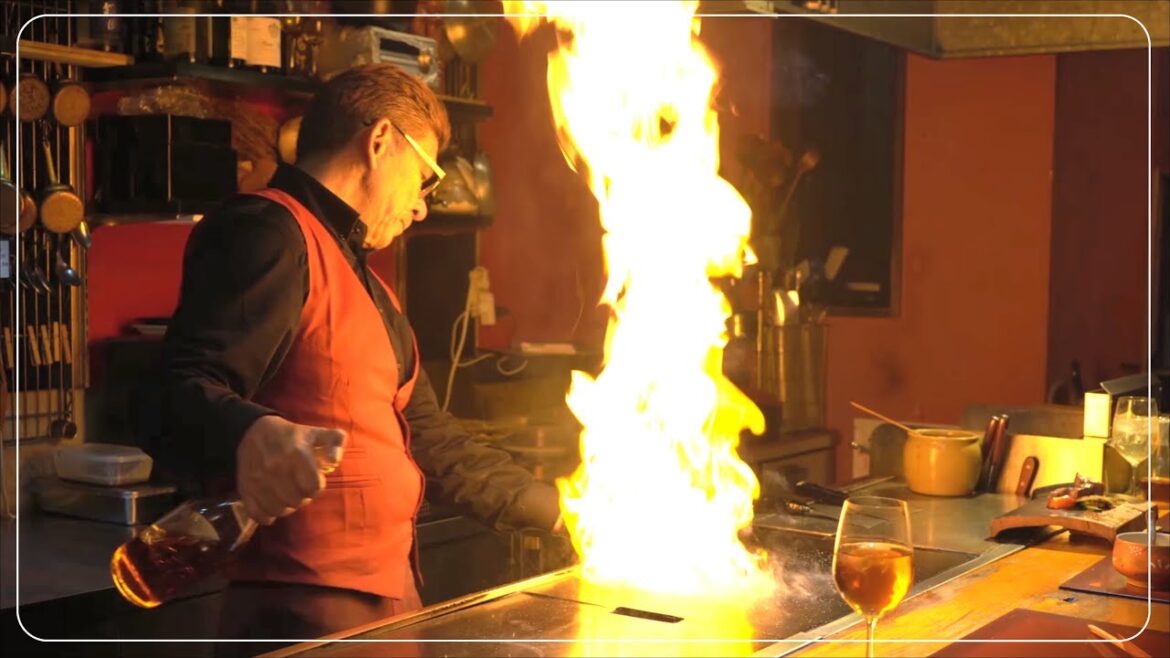 ダンディなマスターが最高の夜を演出!極上鉄板「鬼灯」に密着! The japanese finest iron plate restaurant. japanese street food. ダンディなマスターが最高の夜を演出!極上鉄板「鬼灯」に密着! The japanese finest iron plate restaurant. japanese street food.