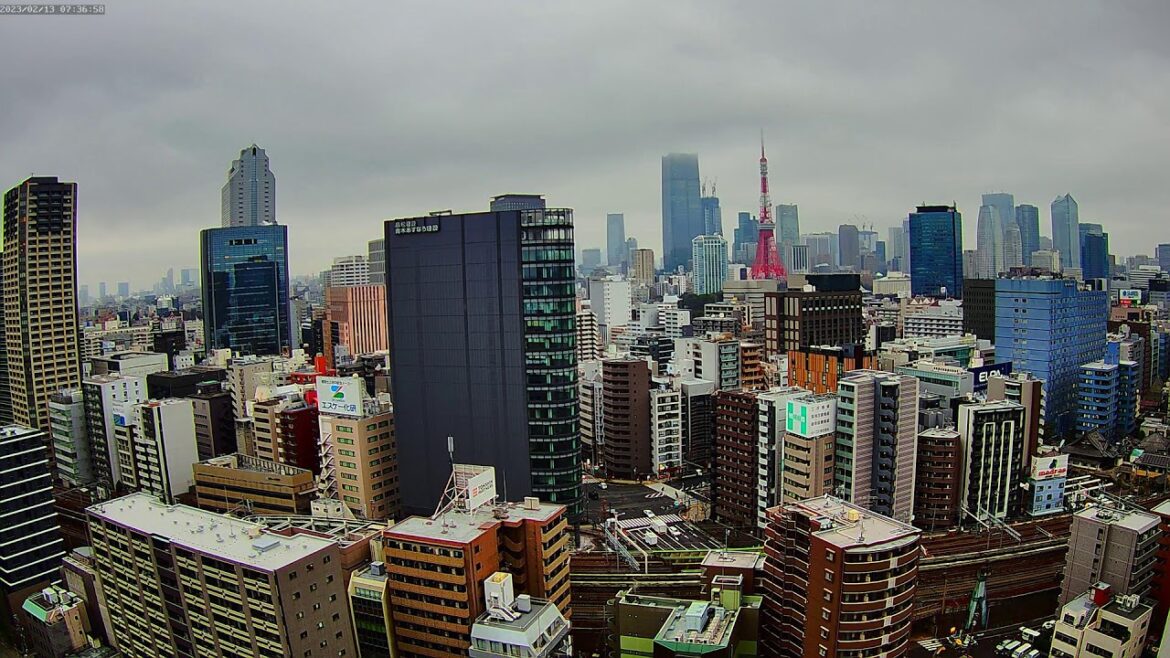 【東京タワー&鉄道ライブカメラ】東京 夜景 港区 六本木 Tokyo Tower & Railway Livecam | Live Camera | Japan |H.View Camera