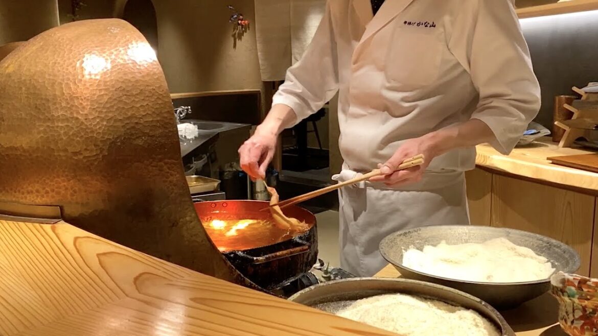 Tempura in Osaka - Kanayama- 串揚げ かな山 大阪 北新地