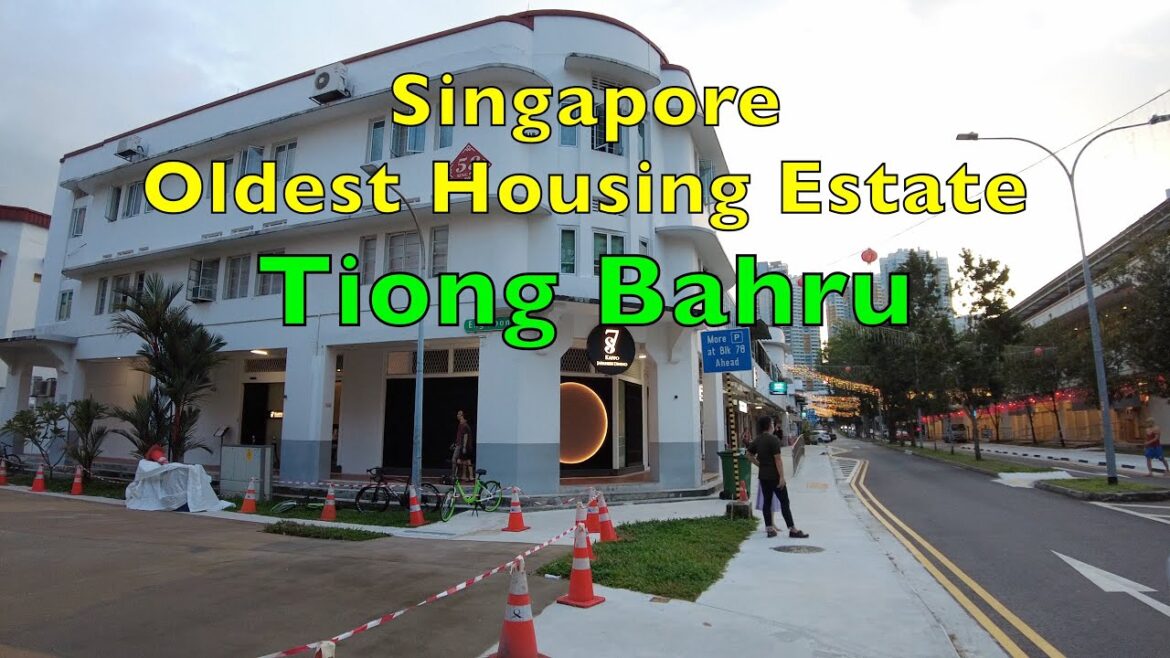 Tiong Bahru Evening Walk Tour in 4K UHD #singapore #tiongbahru  #walkingtour
