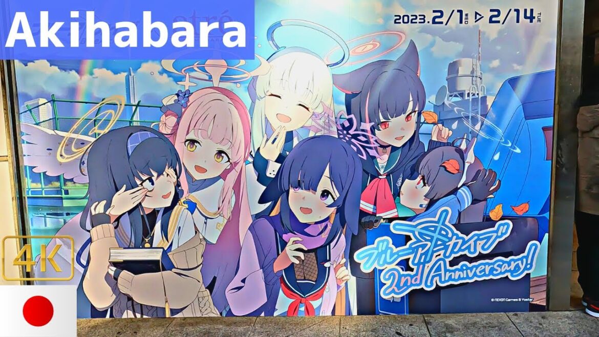 Akihabara 4k Walking tour Pedestrian Paradise in Feb 2023|Japan/Tokyo/ASMR/POV Akihabara 4k Walking tour Pedestrian Paradise in Feb 2023|Japan/Tokyo/ASMR/POV