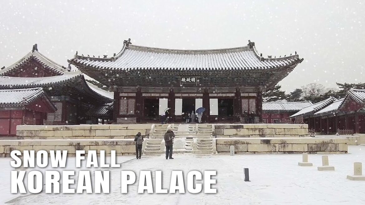 Korea Walking tour [4K] ❤️‍🔥 Snow Walk Tour at the beautiful Palace | Today's Seoul walk
