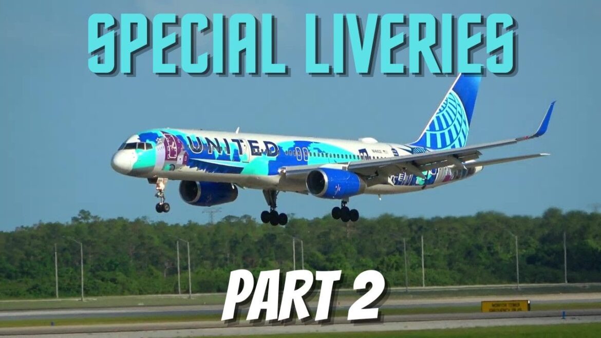 (4K) SPECIAL LIVERIES PART 2 | PLANE SPOTTING | VARIOUS INT'L AIRPORTS  #AVIATION 02/14/23.