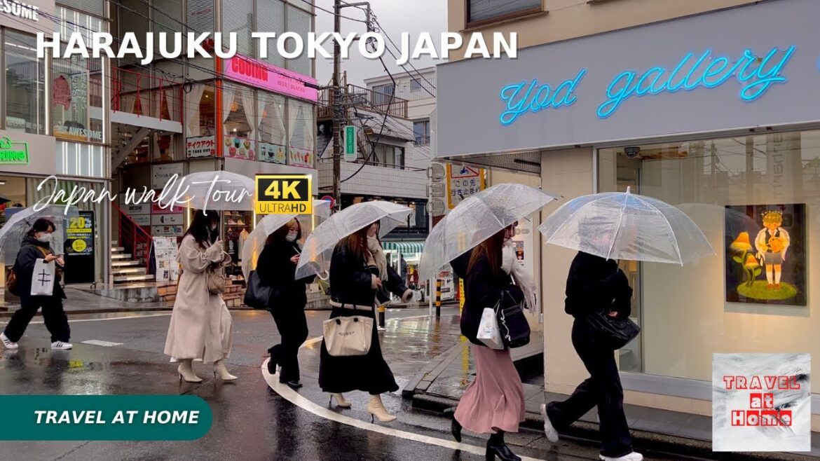4k hdr japan walk | Snowing Walk in Harajuku Tokyo japan | The Cutting-edge Harajuku fashion trends