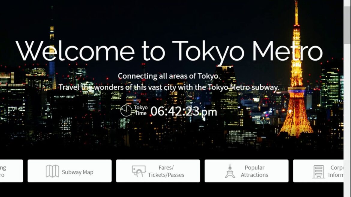 Going to Tokyo Station by Metro Train Going to Tokyo Station by Metro Train