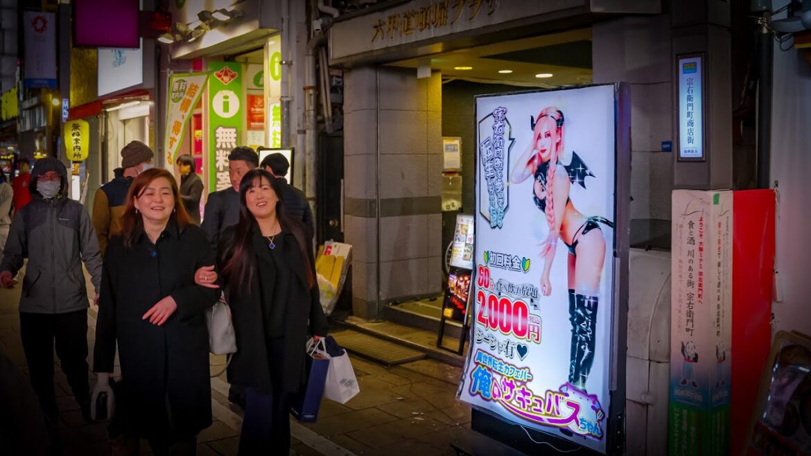 Japan After Dark - Late Night Walk Through Osaka's Night Life