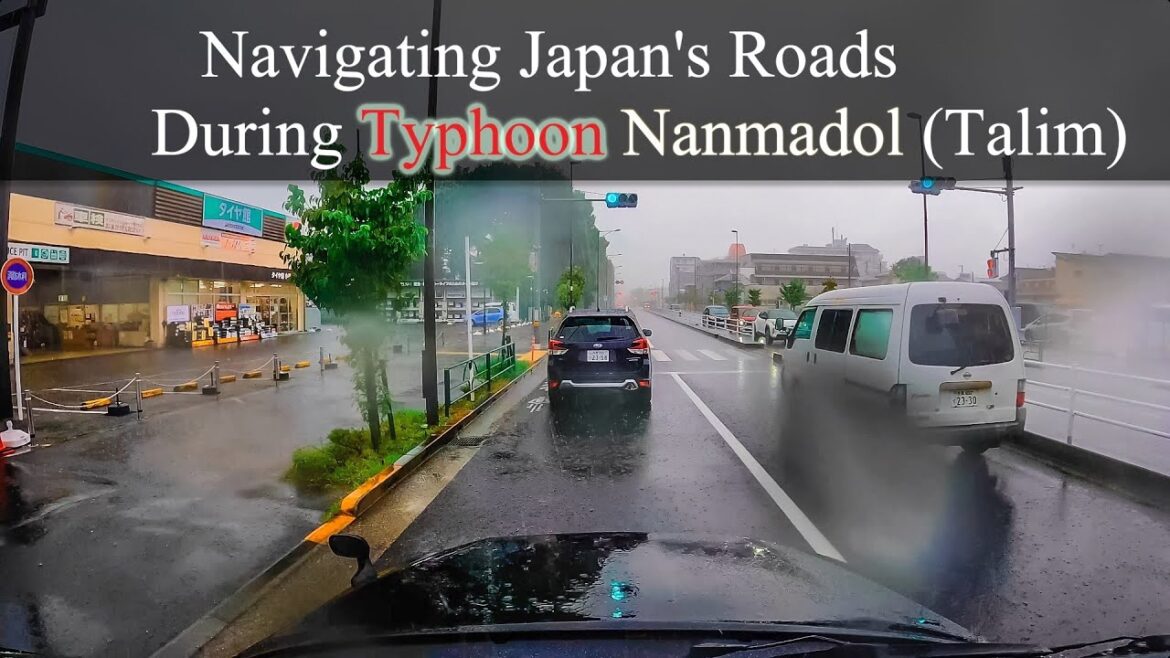 [Driving in Japan] Surviving the Fury: Navigating Japan's Roads During Typhoon Nanmadol (Talim)