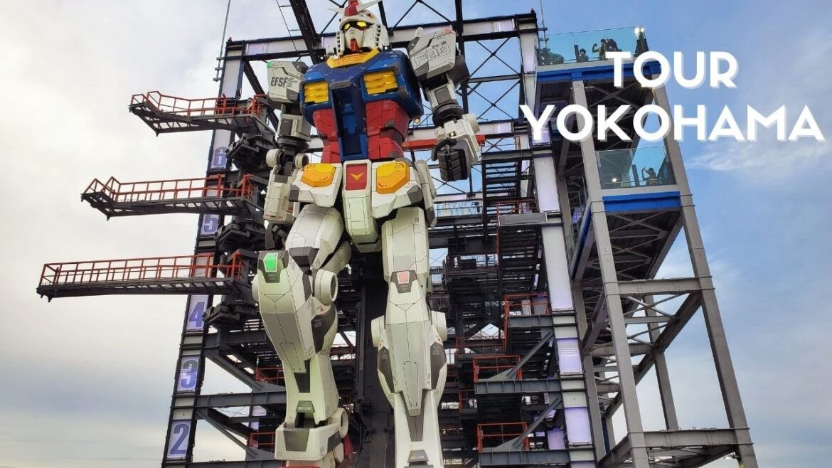 Visitemos a GUNDAM!! - Vamos de tour por YOKOHAMA - ASMR Vlog Japón