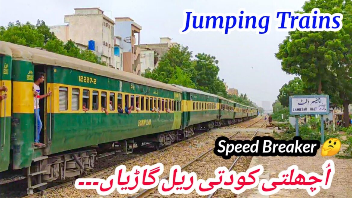Train Jumping As It's a Playground - RailFanning at Chanesar Halt *Trains ka Speed Breaker* 😂