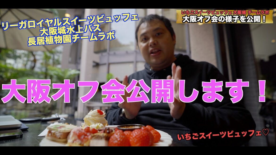 2023年2月11日 楽しすぎた大阪オフ会の様子をほんの少し公開！スイーツビュッフェ 大阪城 チームラボを満喫   4K