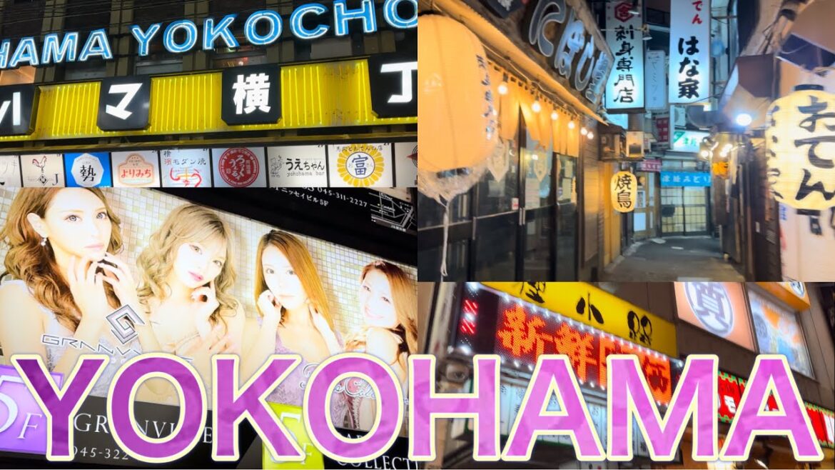 横浜駅 夜の鶴屋町 Yokohama Japan Night Walking tour 繁華街 横浜市 飲み屋街 西口