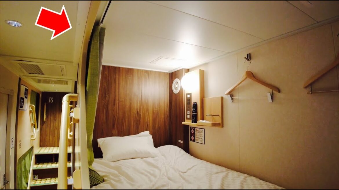 Cheapest room on overnight sleeper ferry 😴🛳 12 hours boat trip｜Osaka to Beppu｜