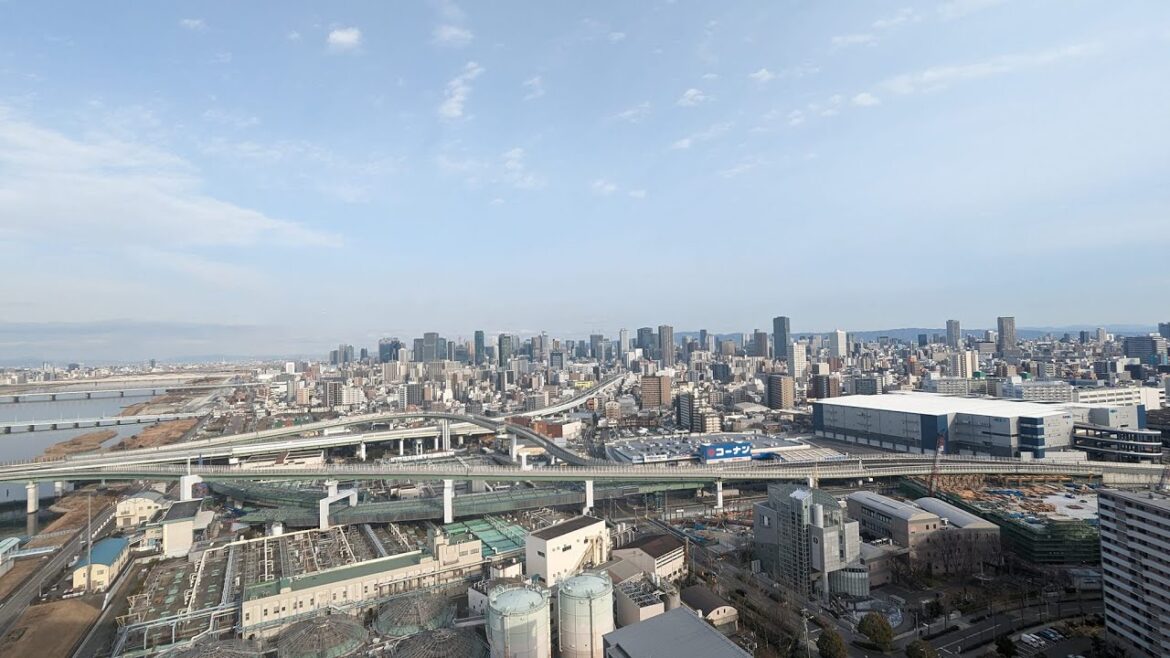 【 LIVE1440p   】大阪の景色  天気　晴れ　2023/2/17-18　 ライブカメラ配信 ＠osaka japan　#キタ　#空中庭園　#大阪のビル群