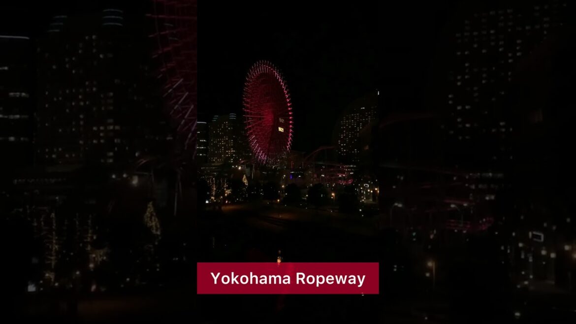 Night View｜Yokohama Air Cabin (Ropeway) #Shorts