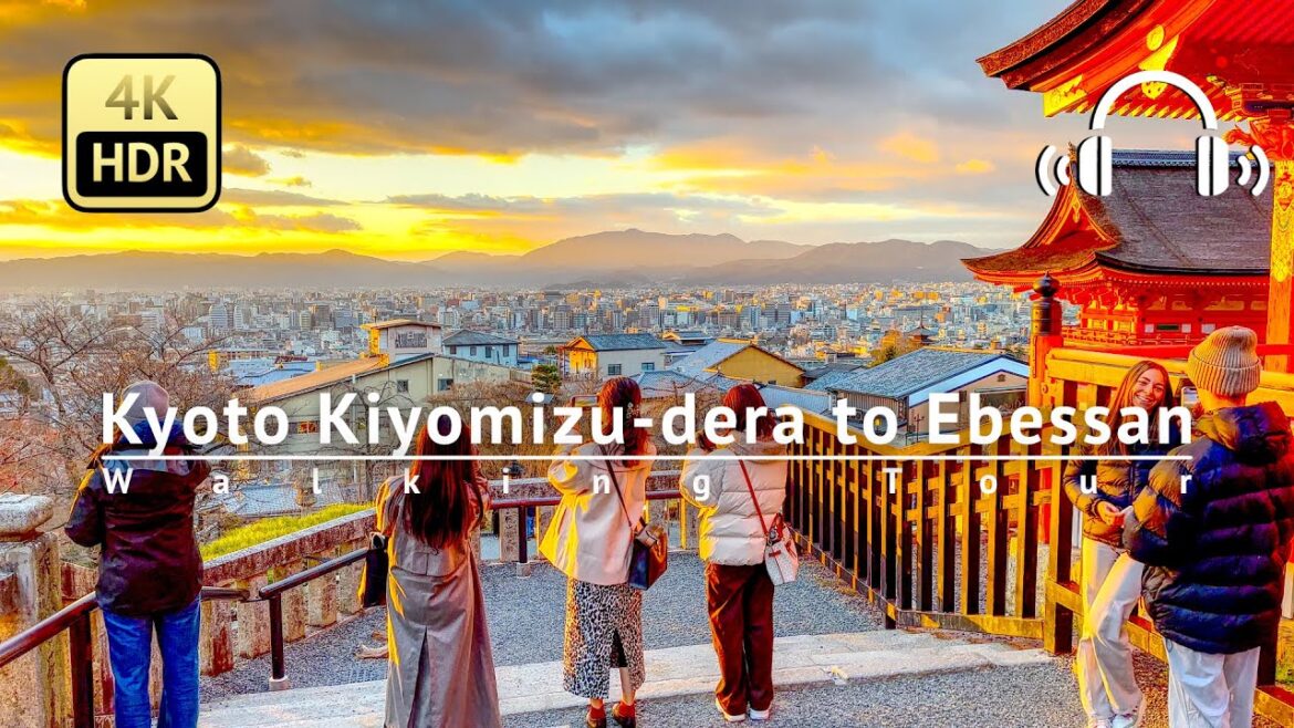 Kyoto Kiyomizu-dera to Ebessan Walking Tour - Kyoto Japan [4K/HDR/Binaural]