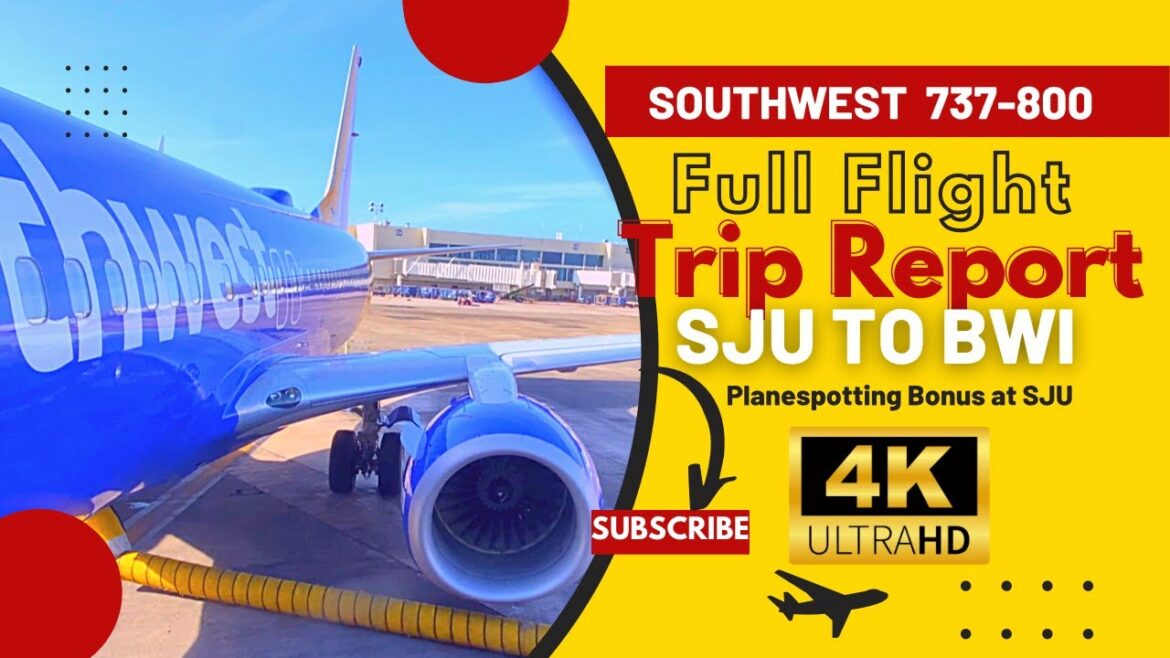 4K FULL FLIGHT & TRIP REPORT FROM SJU TO BWI 4K FULL FLIGHT & TRIP REPORT FROM SJU TO BWI