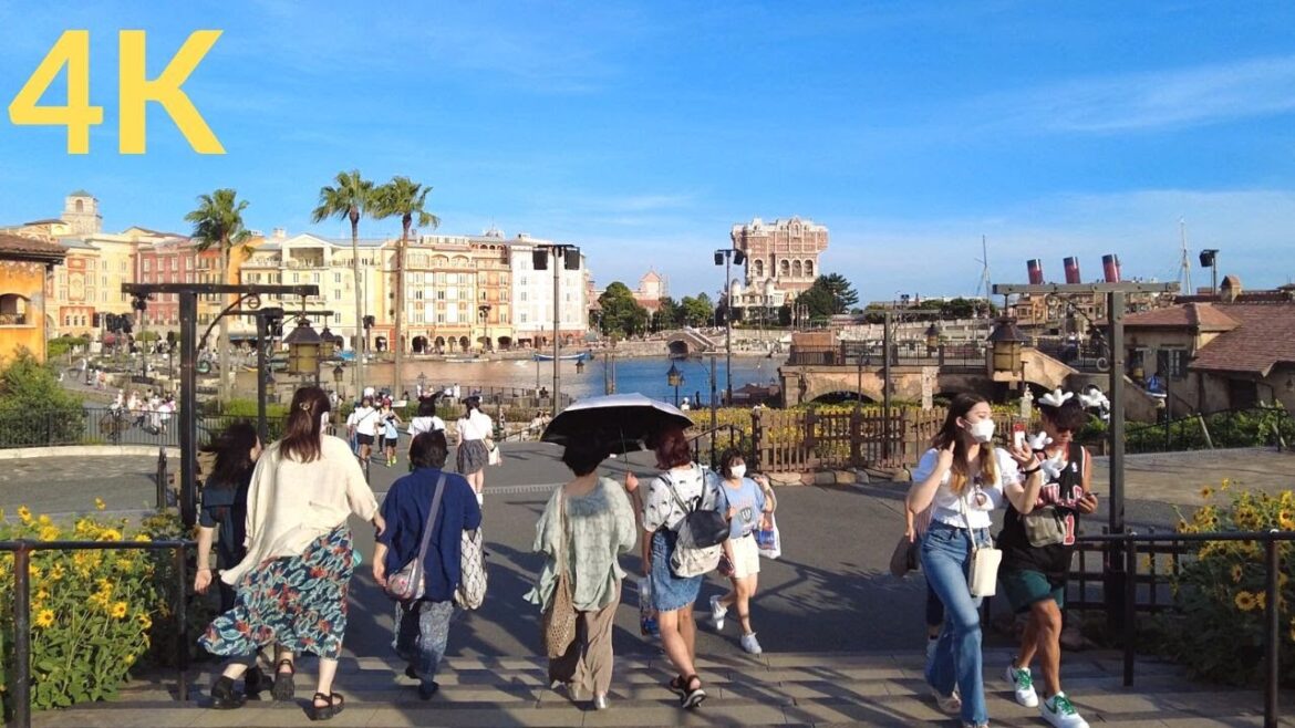 Tokyo Disney Sea Walking Tour and Boat Ride | 4K 60FPS |