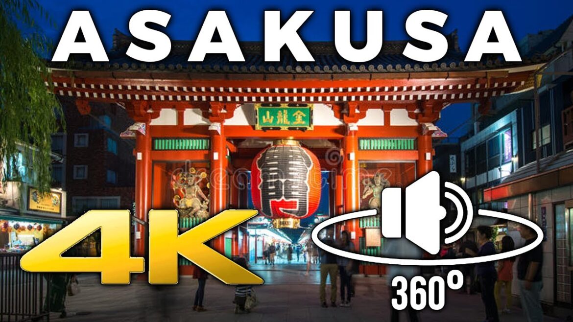 ASAKUSA TOKYO NIGHT WALK 4K POV Binaural Experience ASMR | Craker en Japón