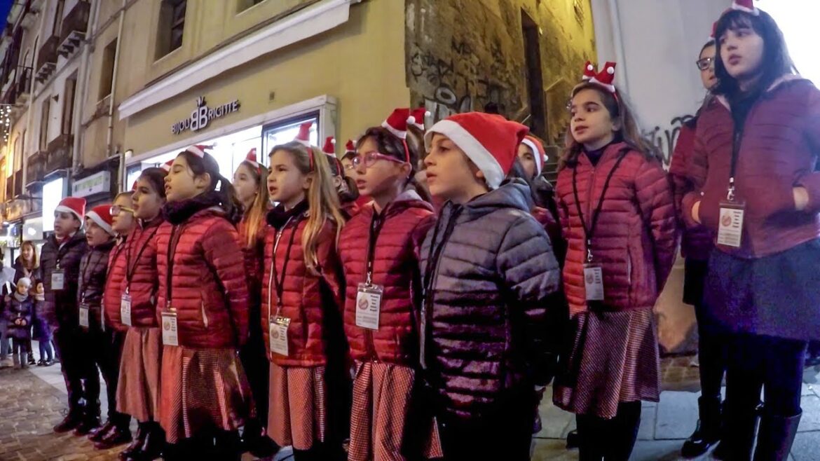 The Street Christmas Choir of Cagliari, Sardinia, Italy