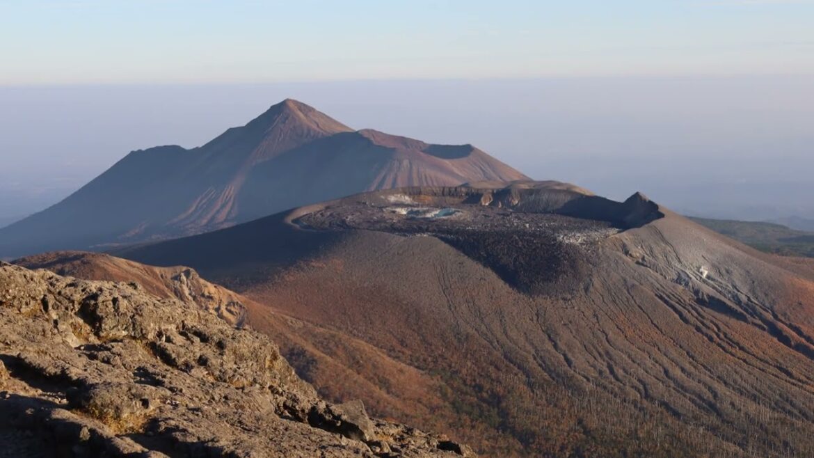 Climbing Mount Karakuni in Kagoshima, Japan
