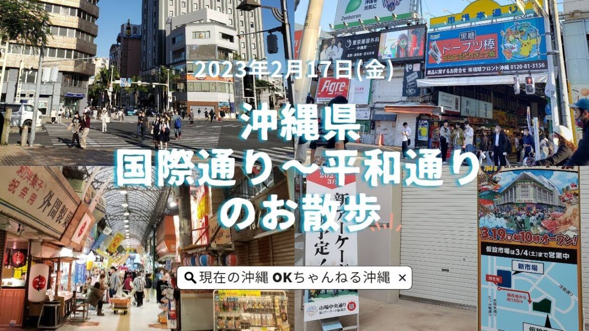 沖縄・国際通り～平和通りのお散歩 2023/2/17