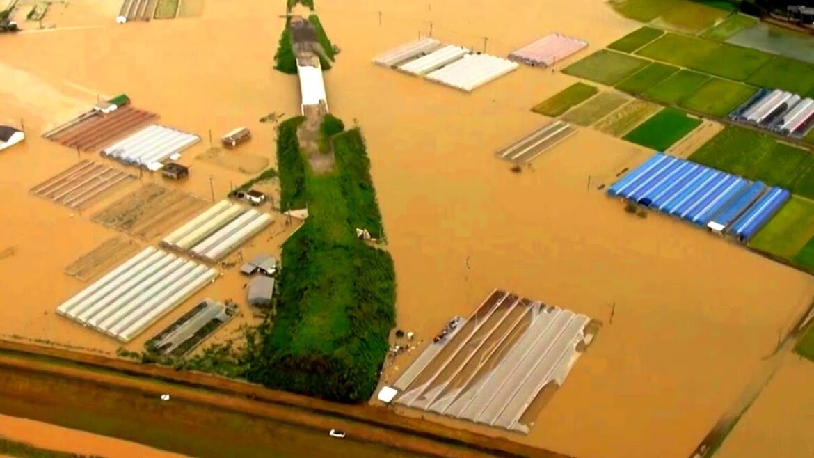 The 15th typhoon this year in Japan flooded the country and caused landslides