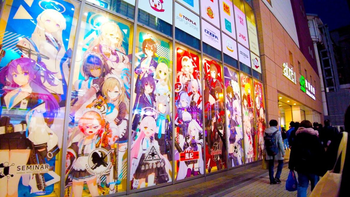 Akihabara in Tokyo🐶🍻Anime Paradise♪💖4K ASMR non-stop 1 hour 01 minutes