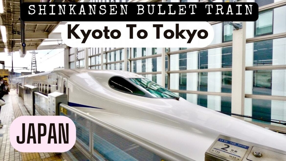 Shinkansen Bullet Train from Kyoto to Tokyo, Japan Shinkansen Bullet Train from Kyoto to Tokyo, Japan