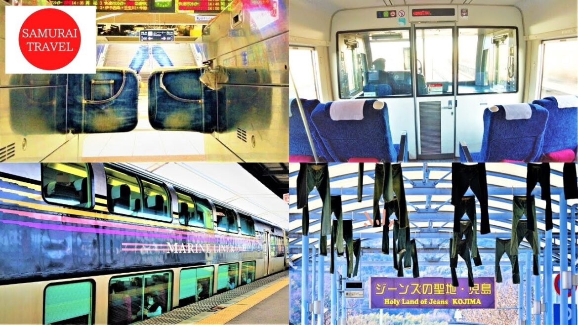 【Rapid train Marine-Liner】Jeans-station!? & Seto bridge stunning view! Solo travel vlog Japan 【Rapid train Marine-Liner】Jeans-station!? & Seto bridge stunning view! Solo travel vlog Japan