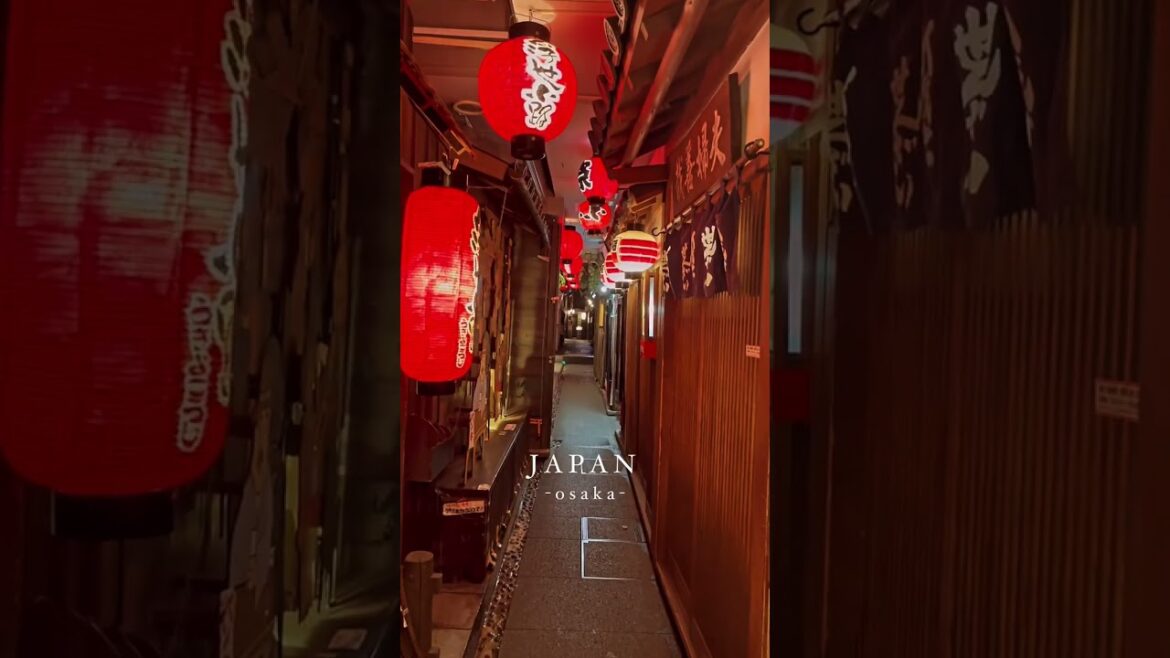 Osaka’s Old-Time Alley 🇯🇵 JAPAN by @taka.lovemari #Shorts #Travel #landscape