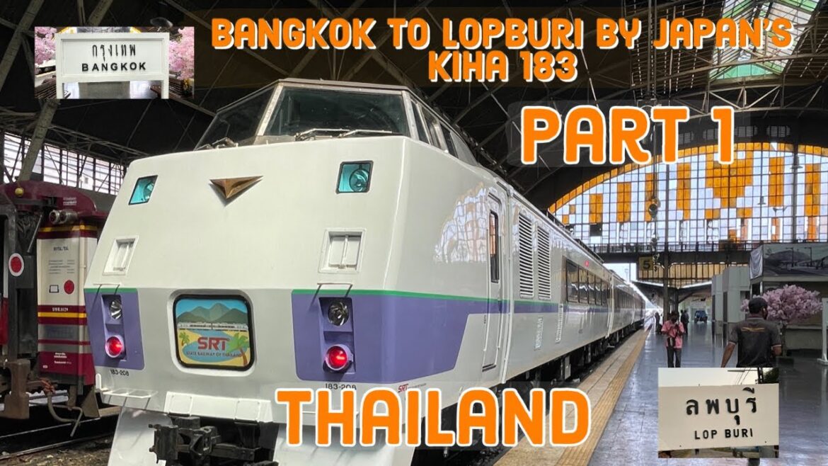Japanese Kiha 183 Train Ride to Lopburi – King Narai Festival 2023 – Thailand Japanese Kiha 183 Train Ride to Lopburi - King Narai Festival 2023 - Thailand